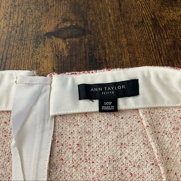 ann taylor red and white marble skirt - Picture 7 of 13